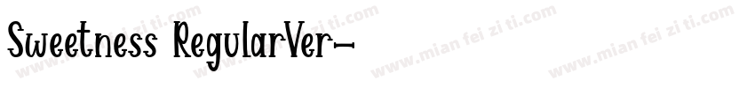 Sweetness RegularVer字体转换